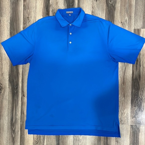 Peter Millar Summer Comfort Men’s XL Blue Short Sleeve Golf Polo Shirt‎ - Picture 3 of 9